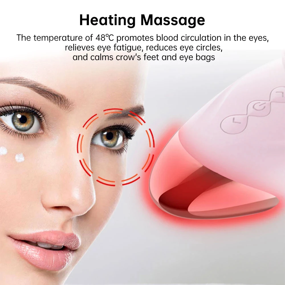 Electric Face Cleansing Brush Warm Eyes Massage Eye wrinkles Soft Silicone Face Cleanser Brush Sonic Vibration Pore Cleanser