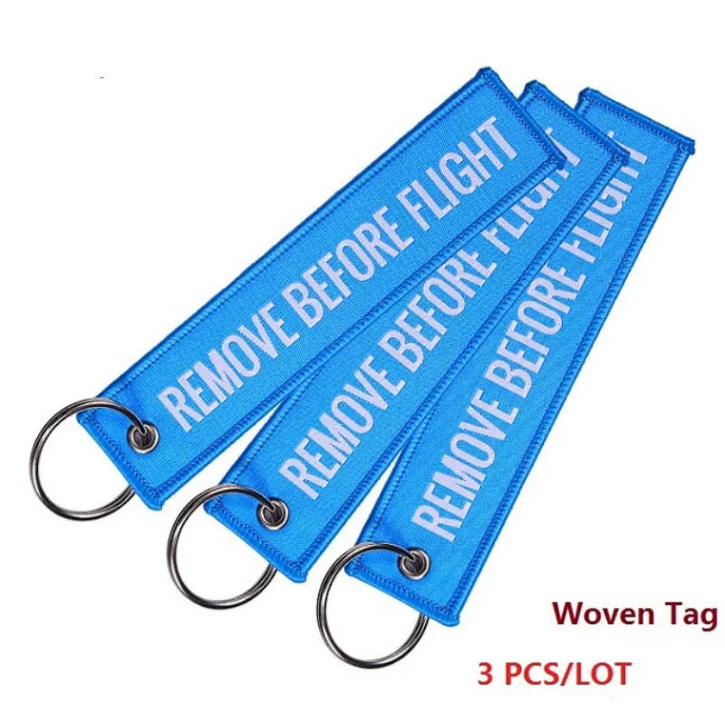 3PCS Novelty Keychain Launch Key Chain Keychains for Motorcycles and Cars Key Tag New Embroidery Key Fobs