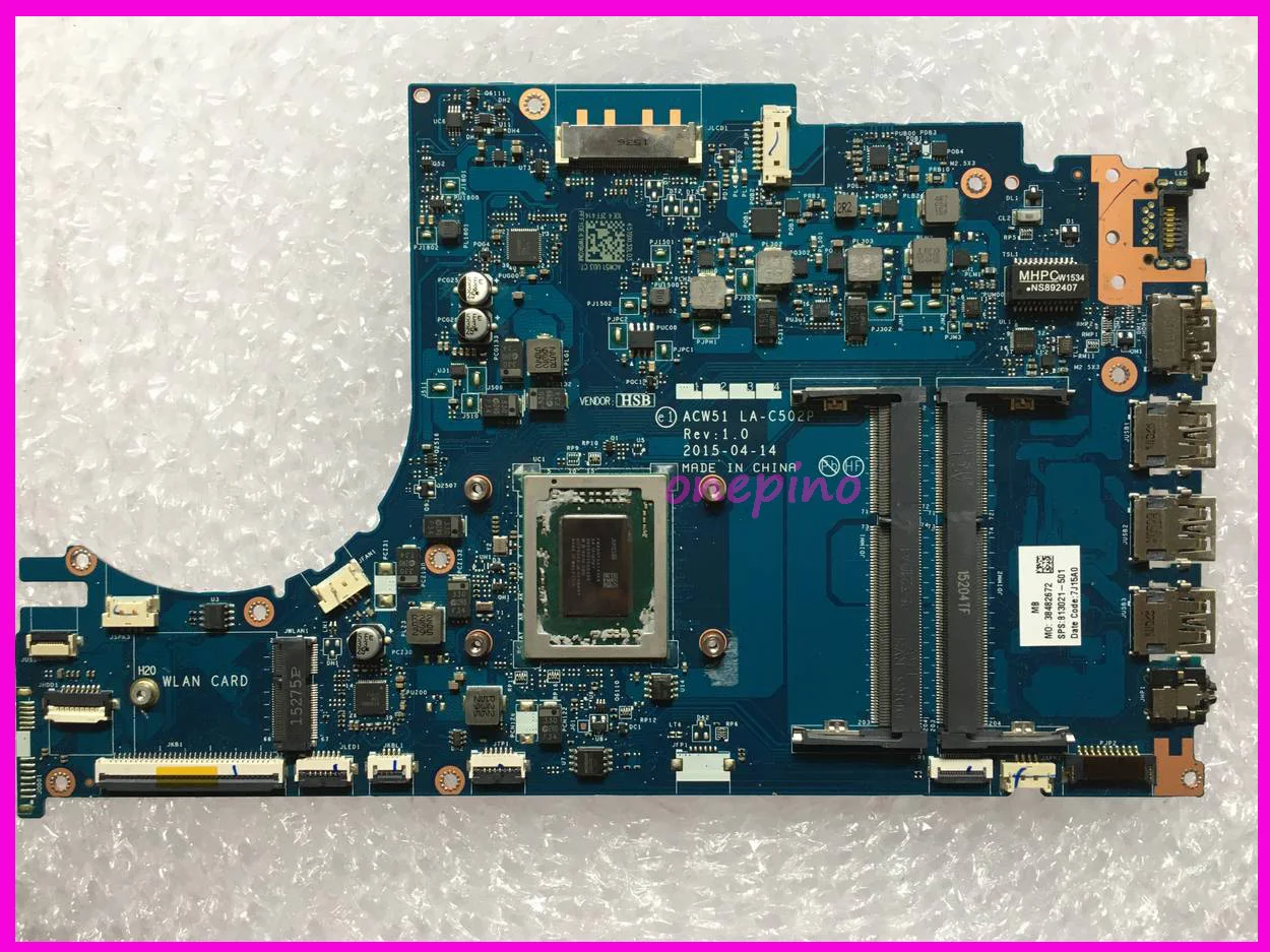 813021-601 813021-501 813021-001 digne D'envie M6-P113DX M6-P ordinateur portable carte mère FX-8800P 2.1GHz ACW51 LA-C502P testé