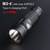 High Powerful LED Flashlight Convoy M3-C with Cree XHP70.2 Torch Flash Light 26650 Lanterna Camping Hunting Lantern 4300lm Lamp