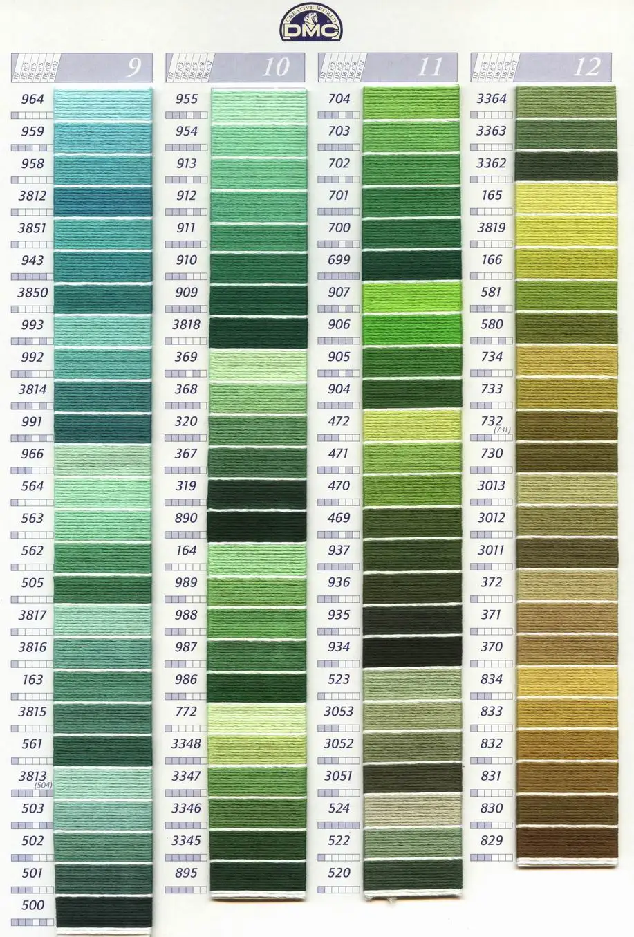 100% Cotton CXC 10 Pieces Cross Stitch Threads / Cross Stitch Embroidery Thread Customer Choose Styles Threads Colors 16 N