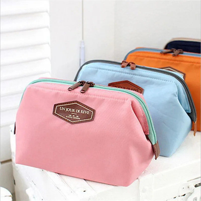 Beauty Cute Women Lady Travel Makeup Bag Cosmetic Pouch Clutch Handbag Casual Purse Travel Organizer Toiletry Kits Beautician