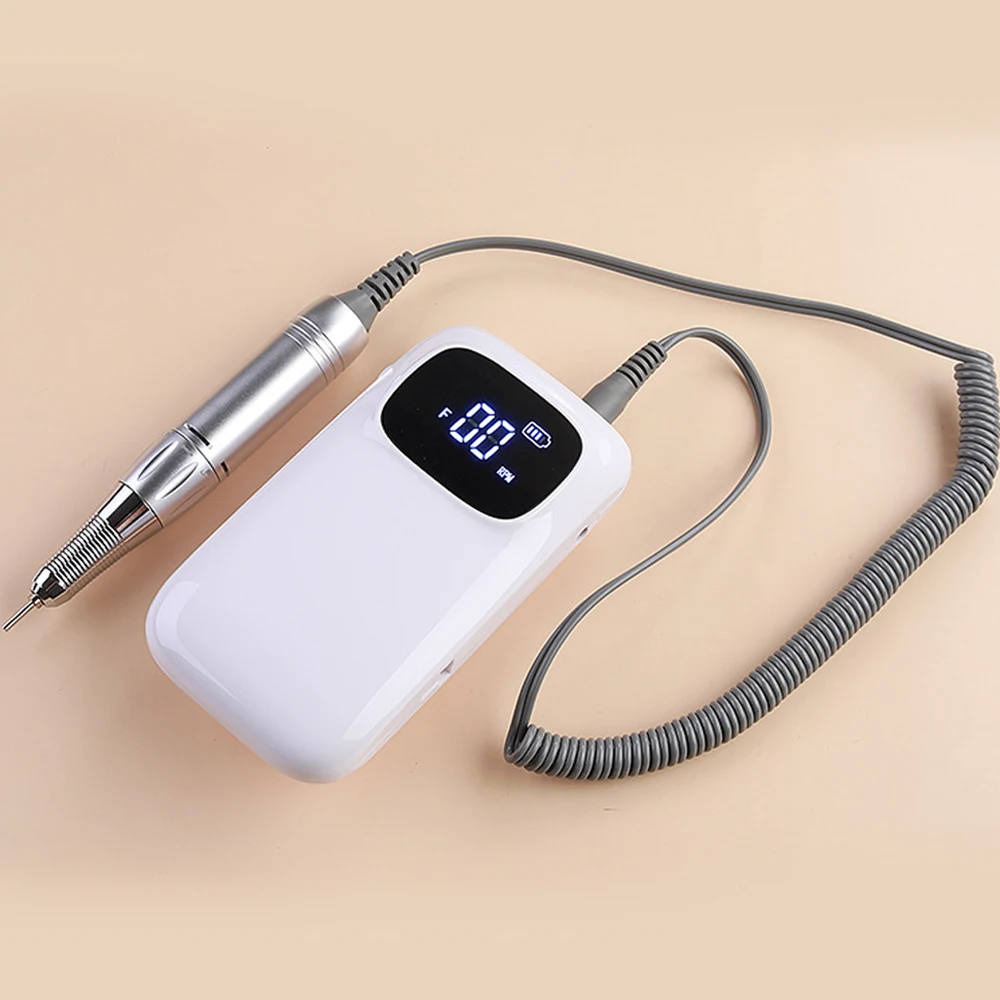 35000RPM Electric Manicure Drilling Machine Set Nails Milling Cutter Drill Bit Nail File Kit Rechargable Polishing Tools