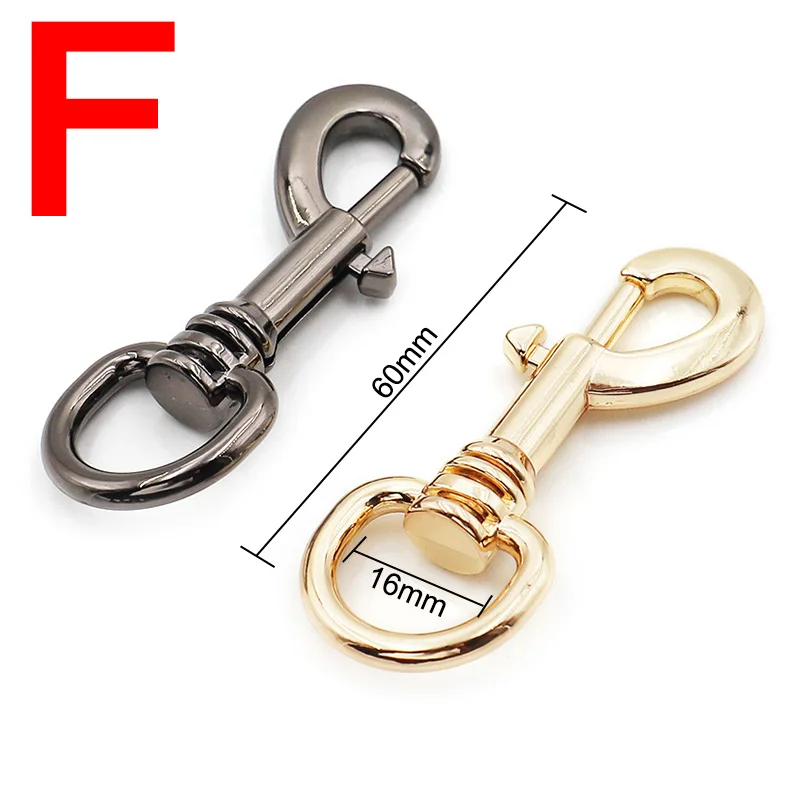 2pcs Metal Bag Strap Buckles Lobster Clasp Collar Carabiner Snap Hook Handbag DIY KeyChain Bag Part Accessories Snap Hooks