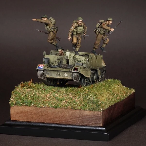 

1/35 фигурка модели из смолы GK,4 фигурки, несобранный и Неокрашенный комплект