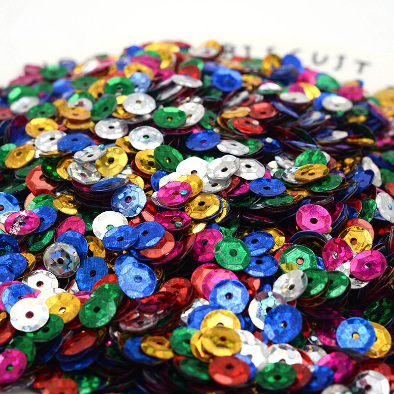 Kids DIY Accessories Seuqin Flat Gear Round Gear PVC Loose Sequins Paillettes Sewing  Wedding Craft DIY Housewear Furnishings