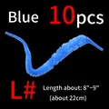 10 piezas azules