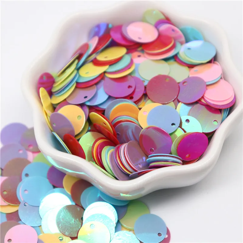 Sequin 20mm PVC Flat Round Loose Sequins 2cm Paillettes Sewing Craft DIY Accessories for Garment Lentejuelas Para Coser