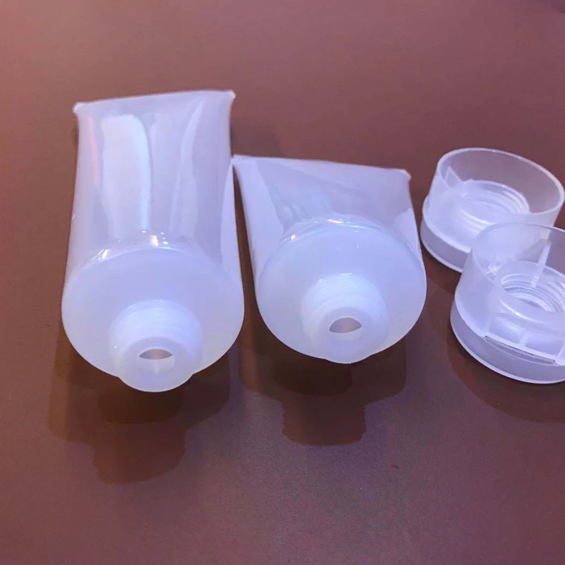 5pcs 15/20/30/50/100 ml Empty Portable Cosmetic Tube Squeeze Facial Cream Container Flip cap Lotion Travel Bottle Pot Gel Box