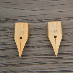 High Quality 2pc Golden Airplane Nib EF Fountain pen Feed Stationery Office School Supplies Writing