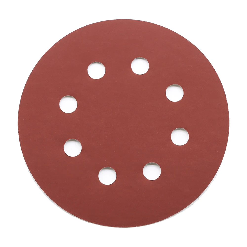 10Pcs/set 125mm 5Inch Sanding Discs 8 Holes 60-1000 Grit Sandpaper Pads Set Hook&loop Abrasive Sander Paper for Polishing Tools