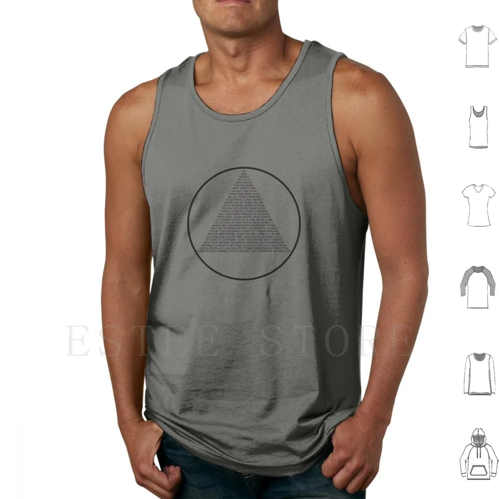 Anonymous Symbol In Slogans ( A.a. ) Tank Tops Vest Anonymous Narcotics Anonymous Anonymous Narcotics Anonymous Clichés