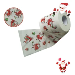 Christmas Toilet Paper Roll, Printed Santa Claus and Elk, New Reindeer Tissue, Christmas Decorations for Home