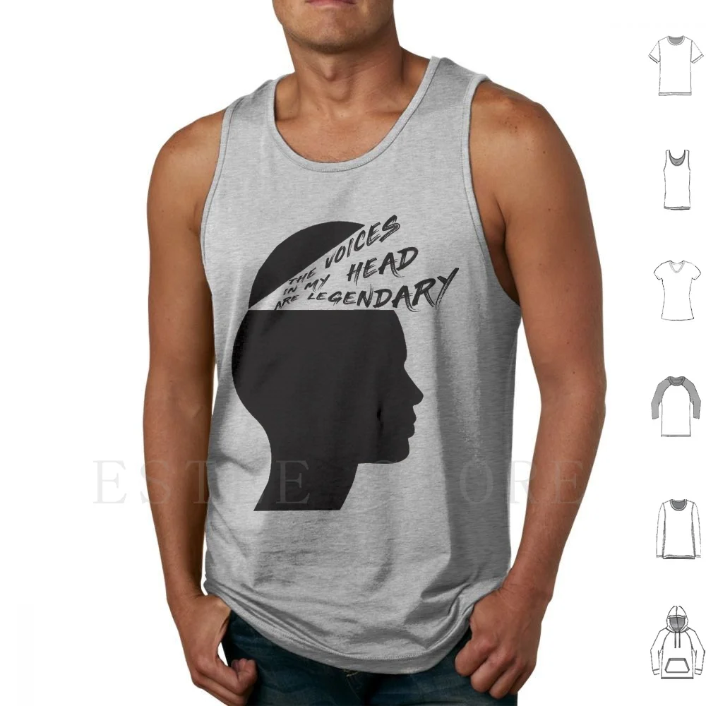 Voices In My Head-Shinedown Lyrics Tank Tops Vest Sleeveless The Voices In My Head Are Legendary Voices Head Legendary