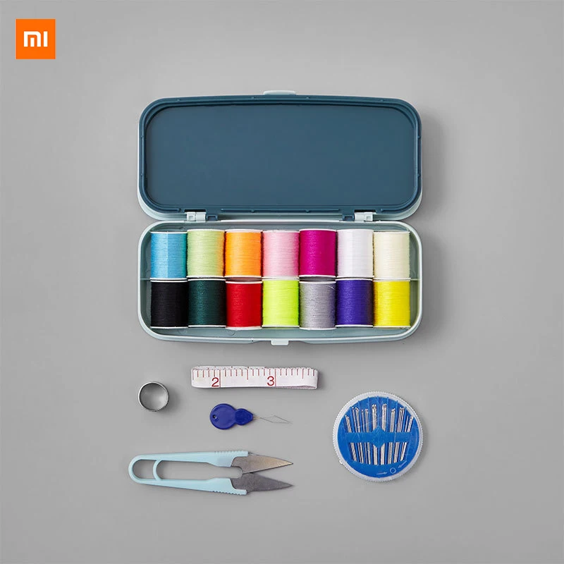 Youpin Household high-end sewing box multi-color thread set sewing kit small portable multi-function hand sewing needle storage