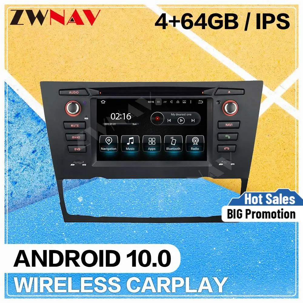 Car Multimedia Player Android 10 screen For BMW 3 Series E90 E91 E92 E93 2004 car gps navi dvd audio radio auto stereo head unit