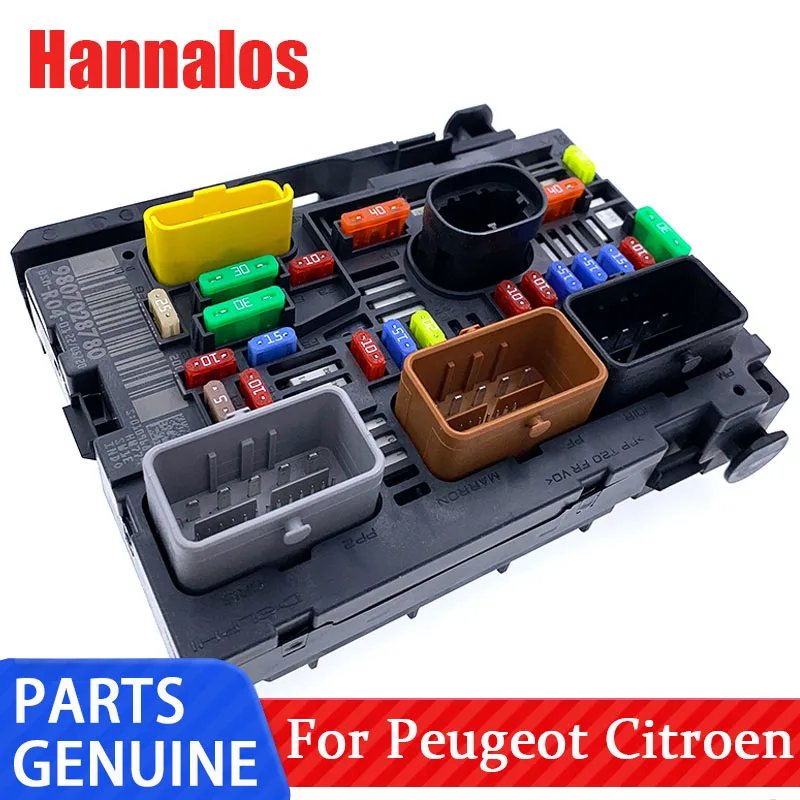 Fuse box assembly For Peugeot Berlingo Partner 308 408 607 Expert Jumy Citroen C4 BSM R04 9807028780 9664706180 9675878280