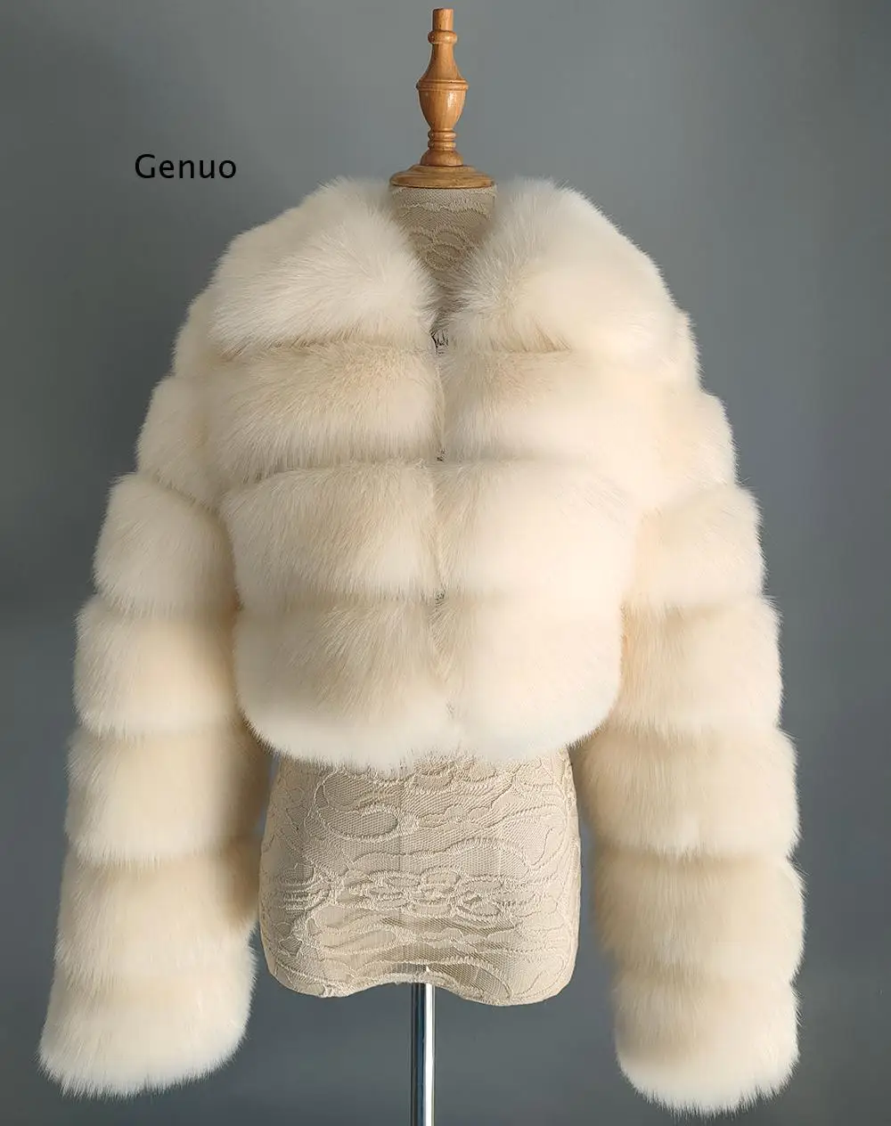 Winter Women High Quality Artificial Fur Coat Faux Fox Fur Jacket Female Spliced Short Lapel Plush Coat Fashion Abrigo Mujer