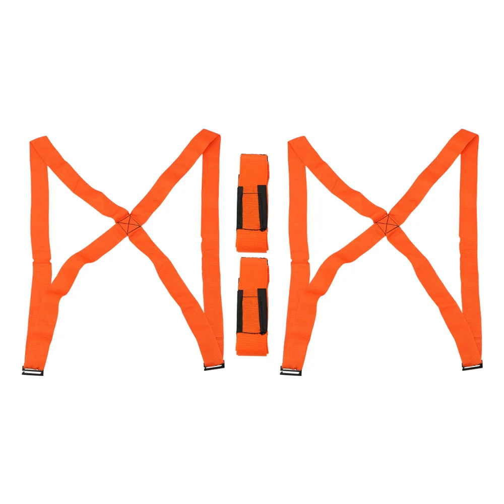 New Useful Lifting Moving Strap Furniture Transport Belt In Shoulder Straps Team Straps Mover Easier Conveying Storage Orange