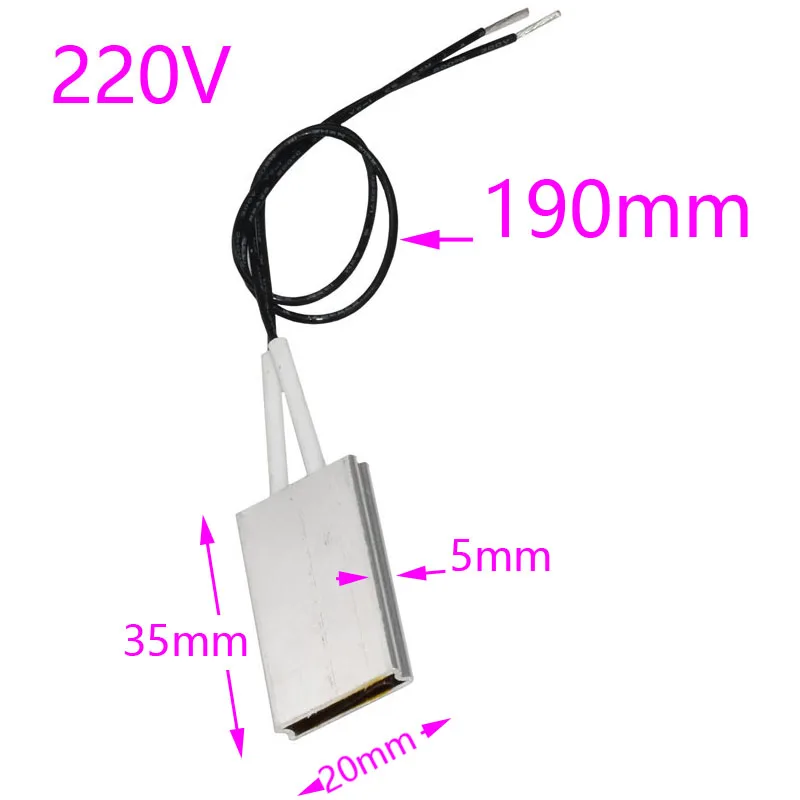 1 sztuk grzałki Ptc Element grzejny suszarka do włosów akcesoria lokówki grzejnik 80/120/220 stopni celsjusza 220V nagrzewnica powietrza