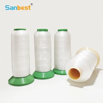 Sanbest transparentes Nylon-Monofilamentfaden, 5000 Yards, 0,1/0,12/0,15/0,2 mm Schnur, Perlenschnur, Faden für Schmucknähte