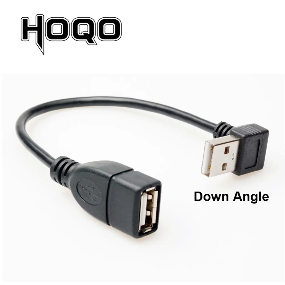 short 10cm 20cm 90 Degree USB Male to Female Extension Cable UP/Down/left/Right angled USB2.0 Type A M/F Extension Adaptor Cord