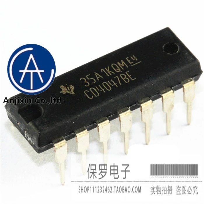 10pcs 100% orginal and new logic multi-frequency oscillator CD4047BE CD4047 DIP-14 in-line real stock