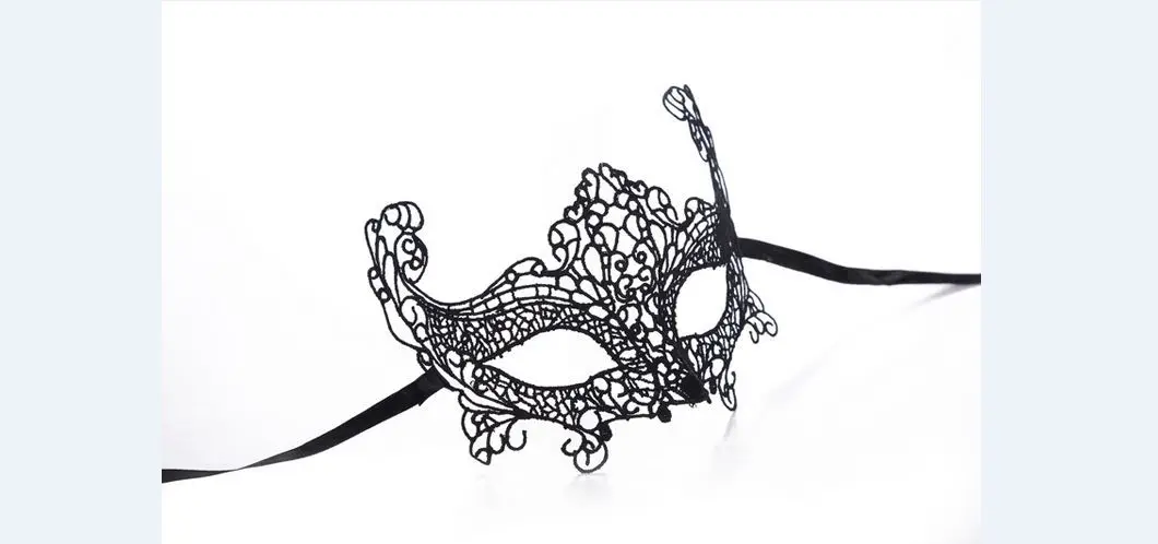 1 pz donne Sexy pizzo nero maschera per gli occhi maschera ballo in maschera Prom carnevale di Halloween Costume fantasia Cool per omaggi