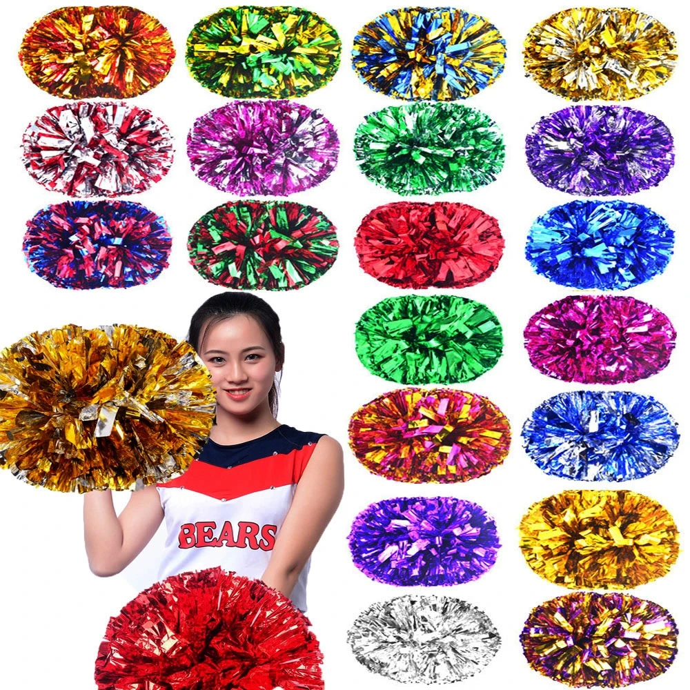 28cm Game Pom Poms Cheerleading Cheering Ball Flower Sports Match Vocal Dance Party Concert Decorator Come On Props Club Supply