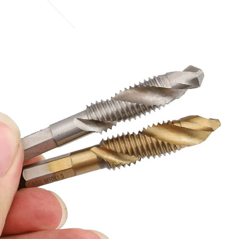 Mango hexagonal de grifo extendido HSS de 70mm, chapado en titanio, rosca métrica, grifo métrico, tornillo de máquina, M3, M4, M5, M6, M8, M10