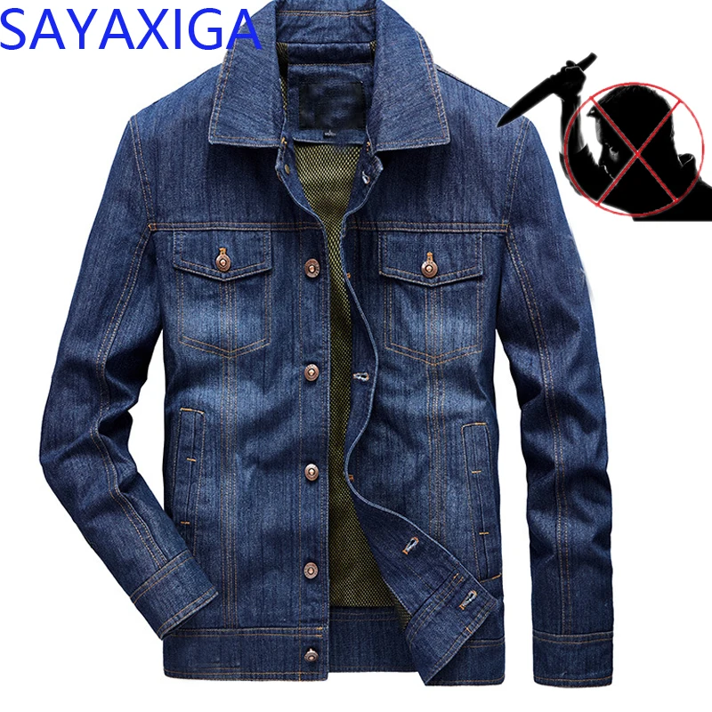 

Self Defense Clothing Tactical Anti Cut Knife Stab Resistant Denim Jacket Coat Anti Stab Slash Proof Body Protection Safety Tops