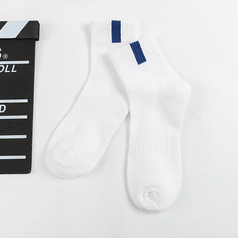 Spring Autumn Men Cotton Socks Sports Solid Color Printing Breathable Men's Ankle Socks Casual Fashion Wild Shallow Mouth Socks