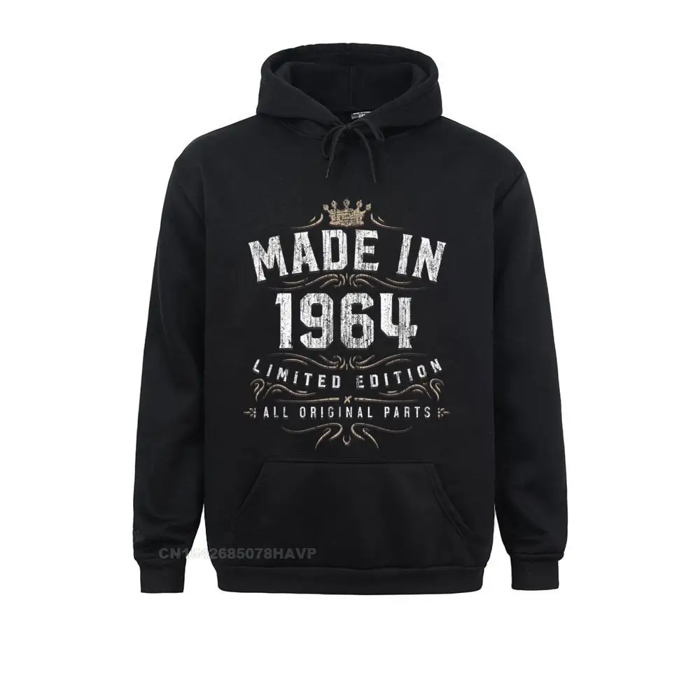 Made In 1964 Shirt Birthday 55 Limited Edition Image Long Sleeve Hoodies  Men Sweatshirts Fitness Tight Clothes Discount