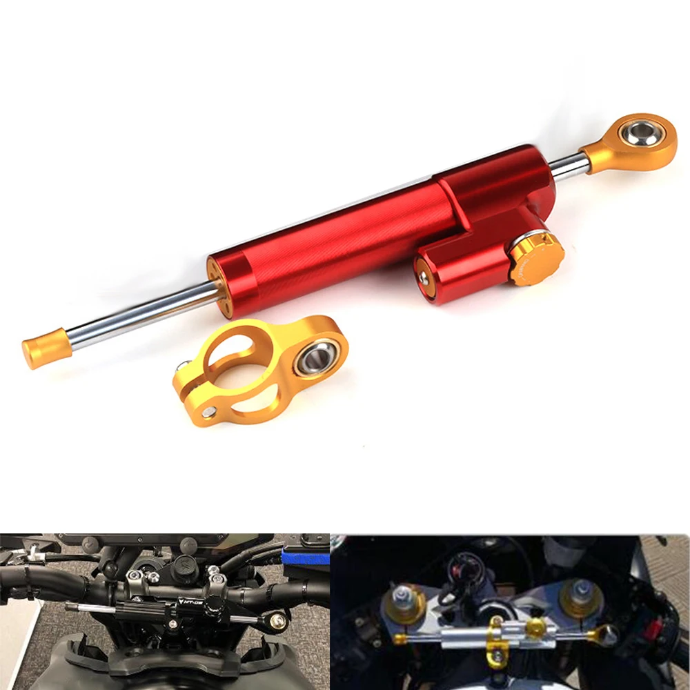 

For Yamaha FZ1 FZ6 FZ8 XJ6 MT-07 MT09 XMAX TMAX NMAX VMAX Universal Aluminum Motorcycle Damper Steering Stabilize Safety Control