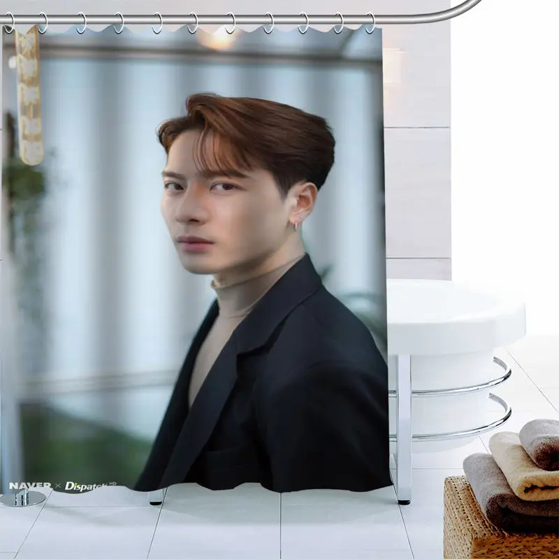 GOT7 Jackson And JB Shower Curtain Decor Waterproof Polyester Fabric Bath Curtain 180X180cm Eco-friendly Bathroom Curtain 0519