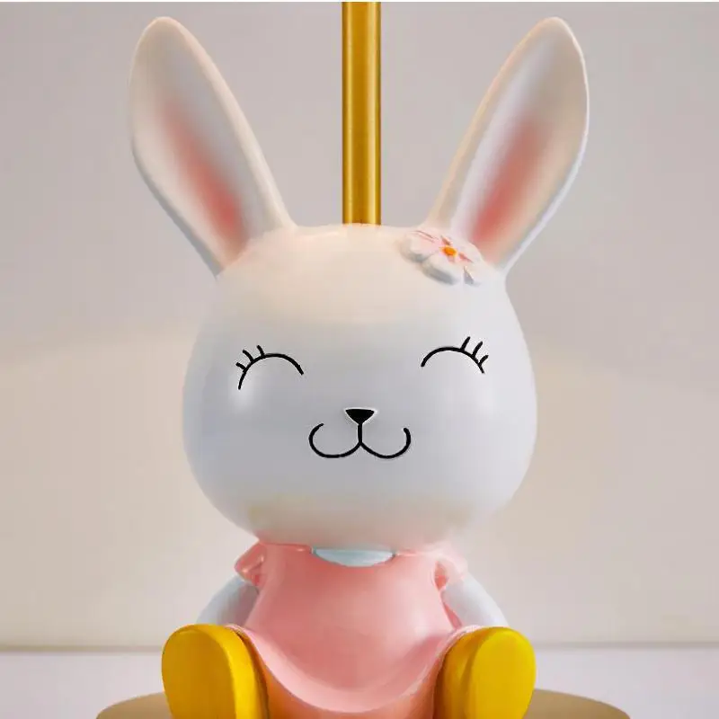 Home office Led Desk Light Cartoon Rabbit post light dressing room E14 table lamp Modern Bedroom Eye Protection led desk light