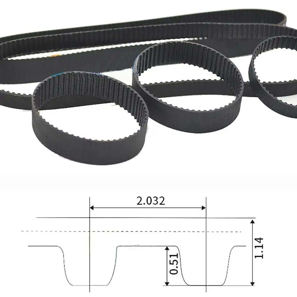 B133MXL 6mm width Closed-loop MXL Timing Belt 3D Printer Parts Synchronous Belt