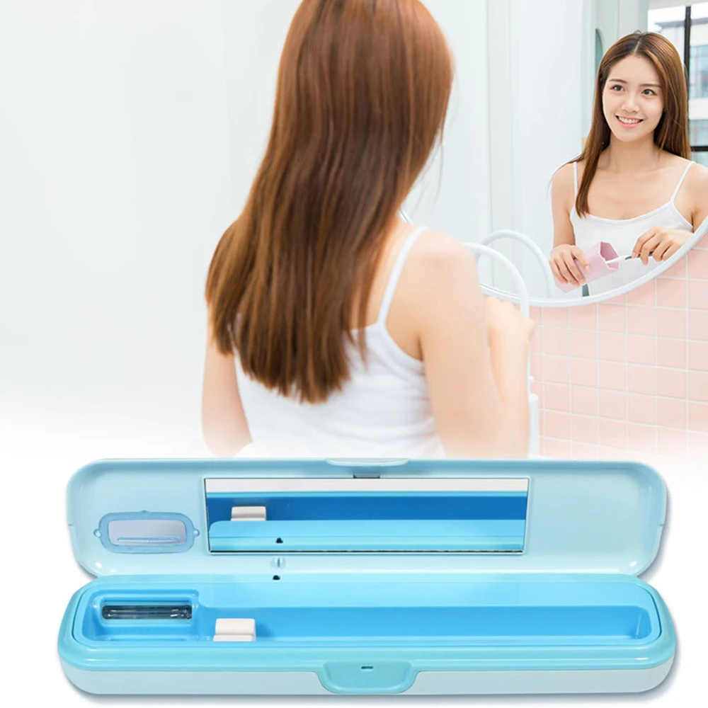 Antibacteria UV Toothbrush Disinfector Rechargeable Sterilizer Toothbrush Travel Storage Box Fast Drying Sterilizer For Brushes