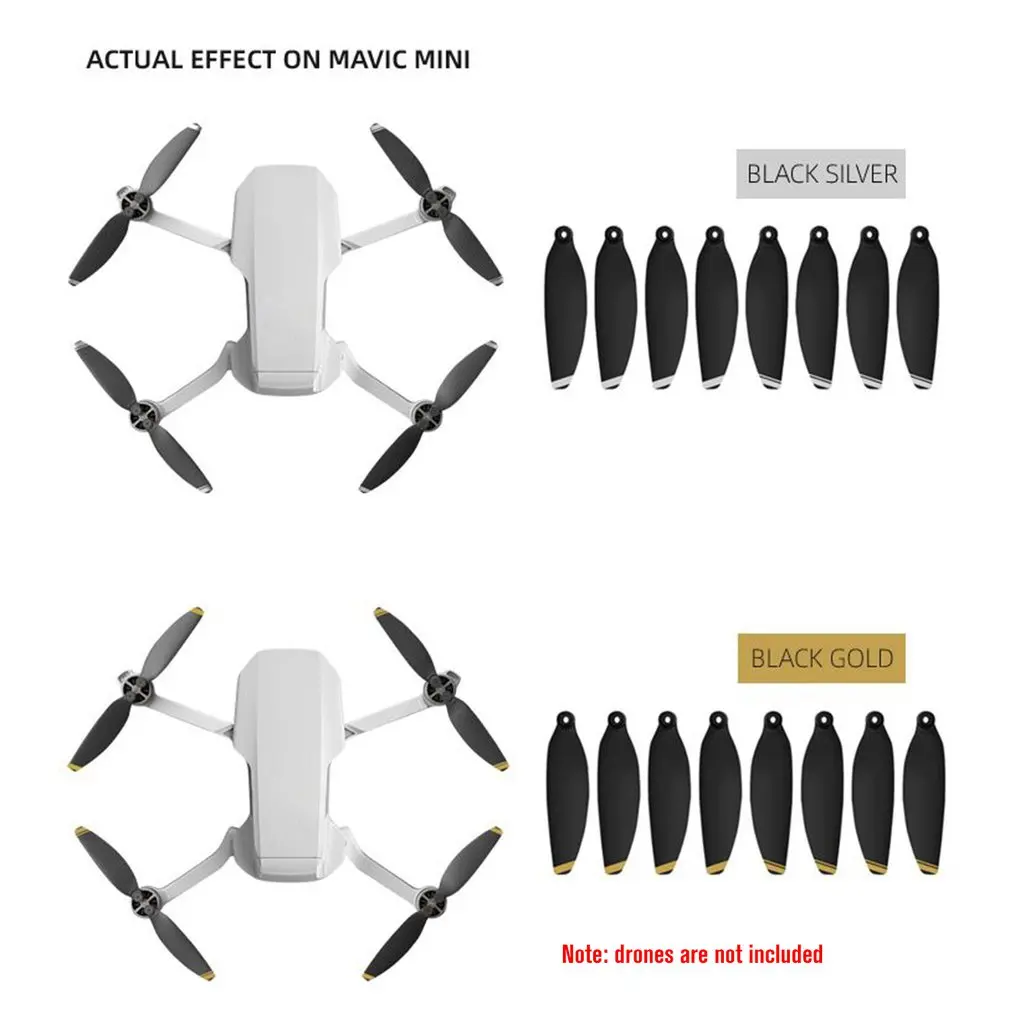 Marspower 8pcs Mavic Mini Propeller Set Quieter Flight and Powerful Thrust for DJI Mavic Mini Propellers Foldable Quick Release