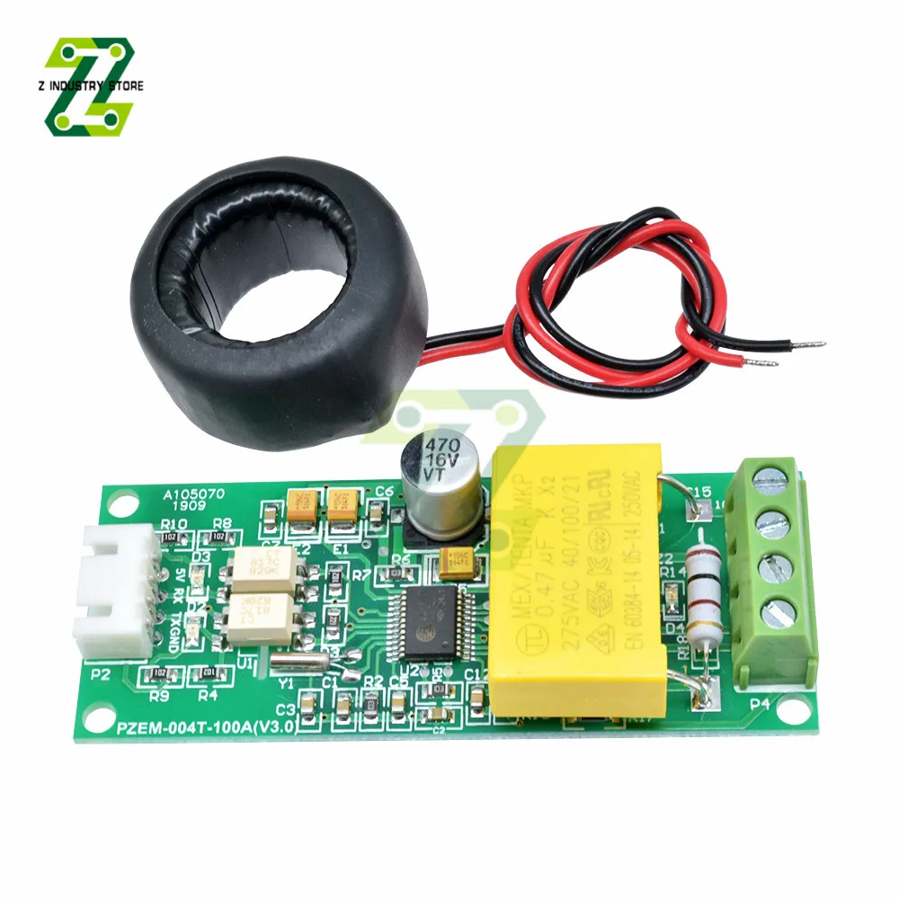 AC 80-260V 0-100A Meter Watt Power Volt Amp Current Digital Multifunction Test Module PZEM-004T For Arduino