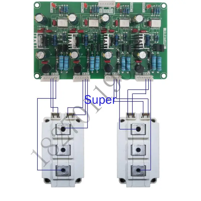 General-purpose IGBT Full H-bridge Four-channel Positive Voltage Drive Module Controlled Negative Pressure Shut-off Circuit Boar