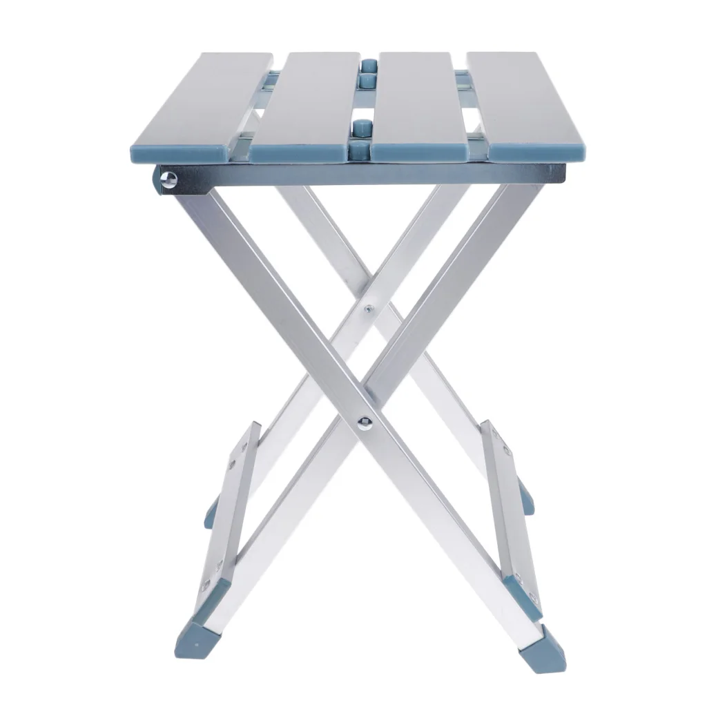 Ultralight Portable Aluminum Alloy Outdoor Folding Stool Fold Up Chair Outdoor Fishing Camping Tools for Outside Heavy Duty