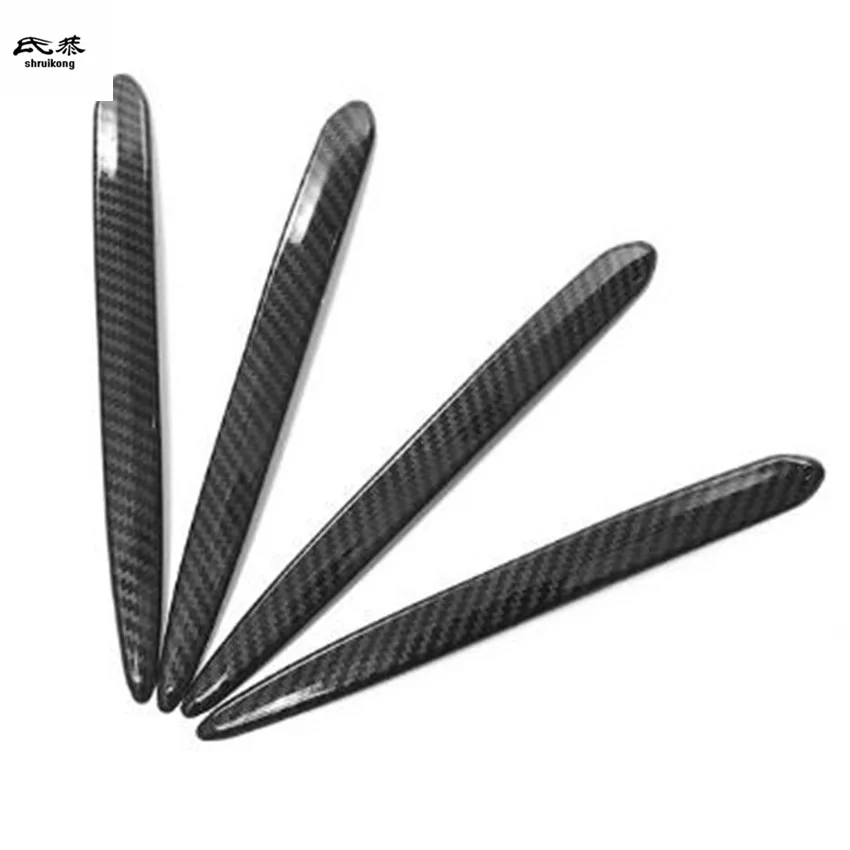 4Pcs/lot ABS Carbon Fiber Grain Outside Door Shake Handshandle Decoration Cover For 2019 2020 BMW G20 325 330