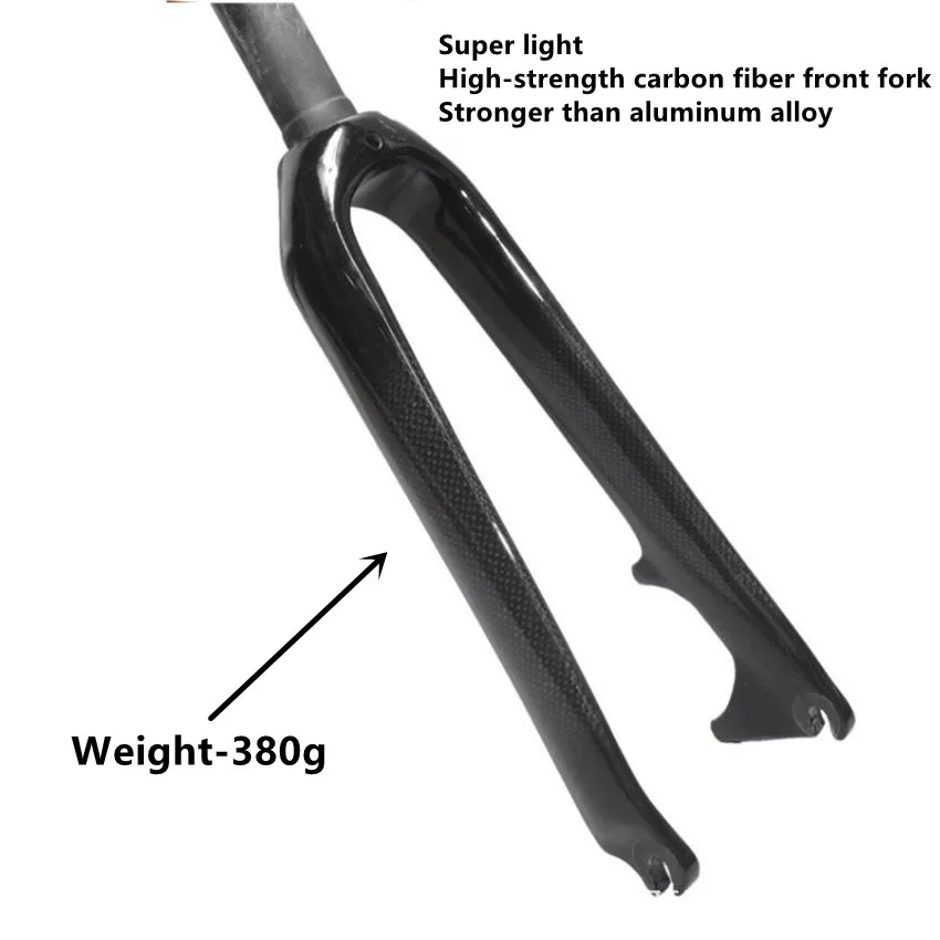 KOCEVLO Full Carbon Fiber Bicycle BMX Front Fork 451 Disc Brake Bicycle Front Fork 20 Inch Small Front