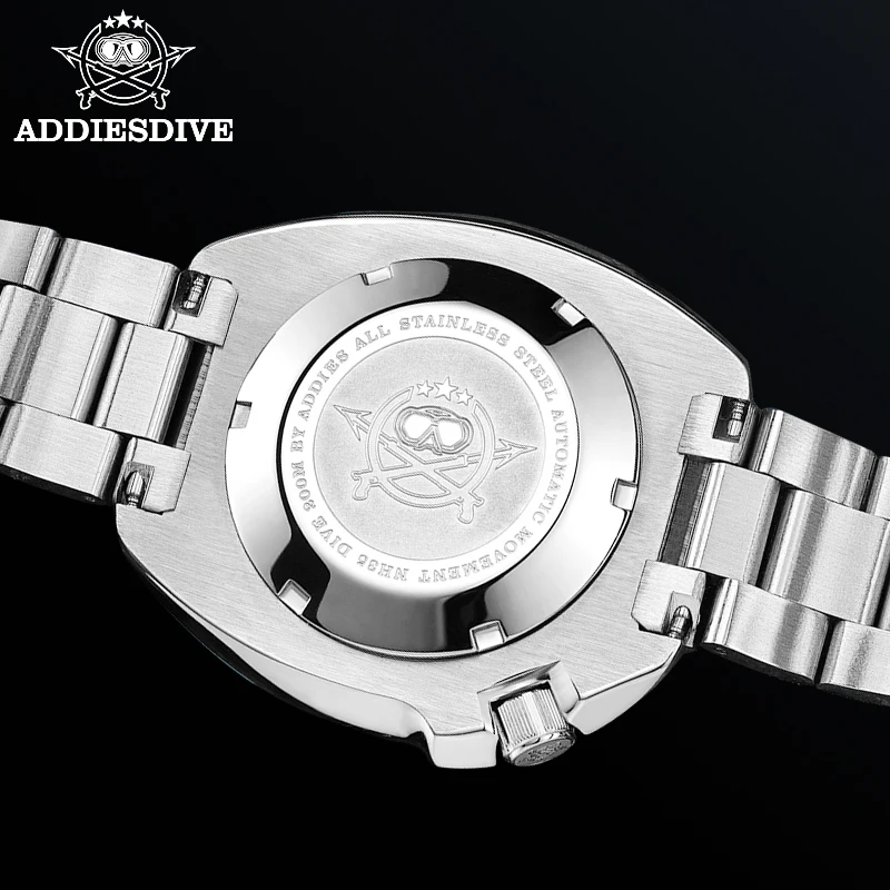 ADDIESDIVE 20Bar Waterproof Automatic Watch Men Sapphire Crystal Stainless Steel NH35 Mechanical Men's Watch Abalone Dive Watch