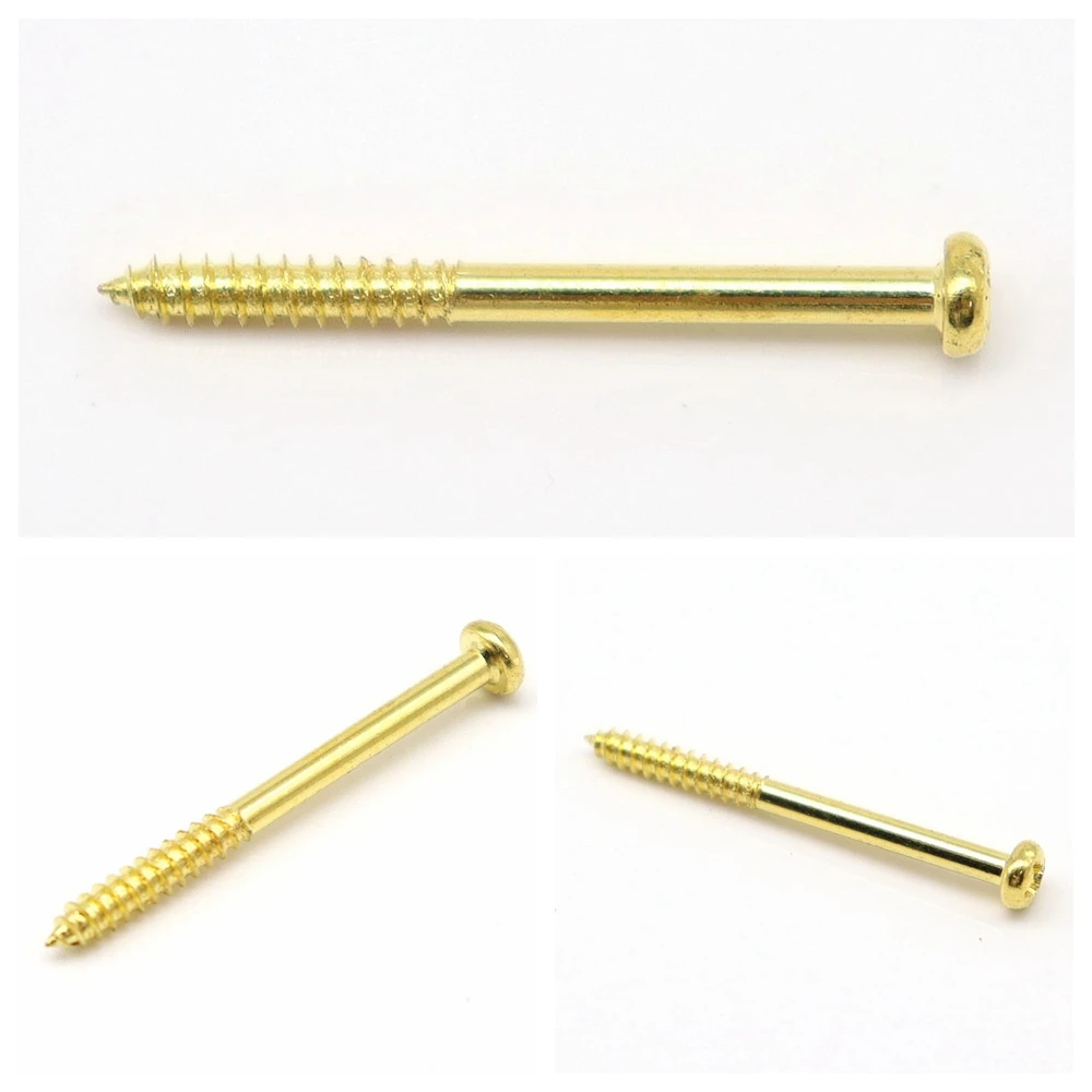 30 Stück Schrauben für E-Gitarren- und Bass-Tonabnehmer, feste Einstellschraube, Befestigungsschraube mit Feder, 3 x 38 mm – Detail 9