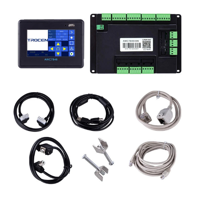 New Laser Controller Trocen AWC7846 Plus With Camera For CO2 Engraving & Cutting Machine Replace AWC708C Plus Control Card