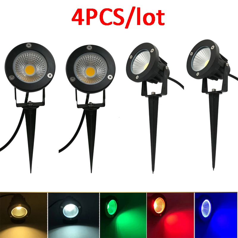 4PCS 9W Outdoor LED Garden Lamp LED Garden Landscape Light AC220V110V 12V Waterproof Lighting Led Light Garden Path Spotlights