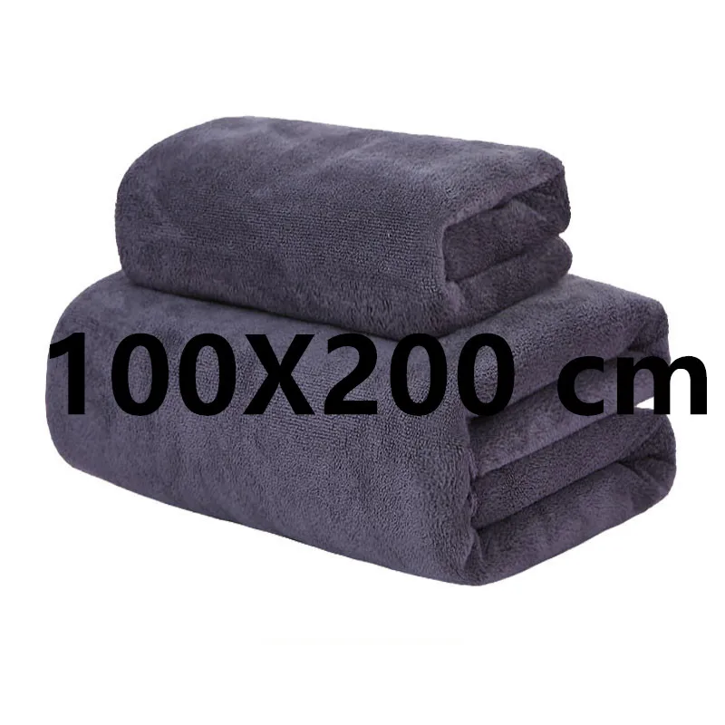 100X 200 cm microfiber luxury bath towel, quick-drying bath towel, super large super strong super absorbent towel