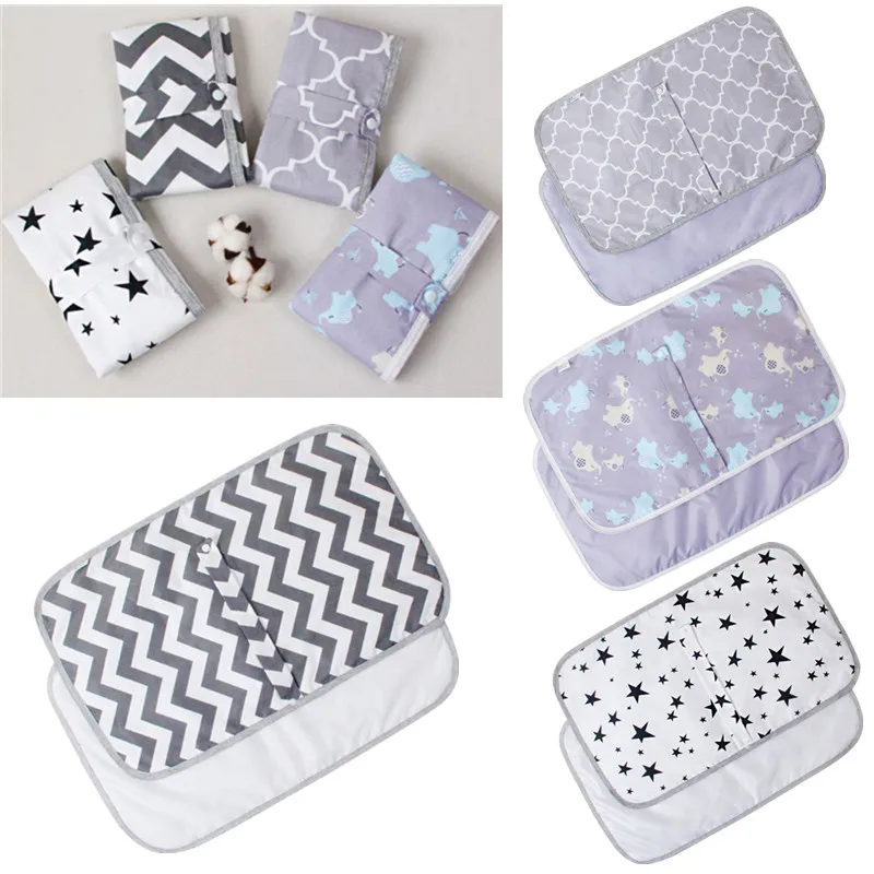 

Waterproof Baby Changing Mat Portable Foldable Newborn Diaper Changing Pad Washable Reusable Nappy Pad Mattress Liners Pad